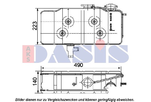 AKS DASIS Компенсационный бак, охлаждающая жидкость 401020N